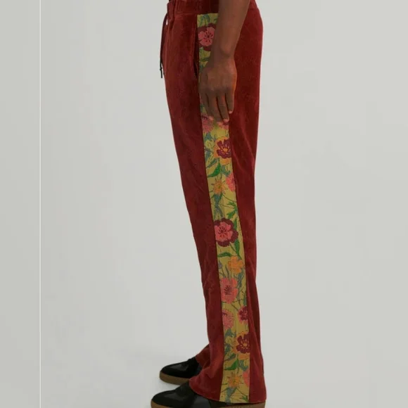 PRPS Deer Valley Monogram Track PANTS sweatpants joggers velour mens Size XL NEW